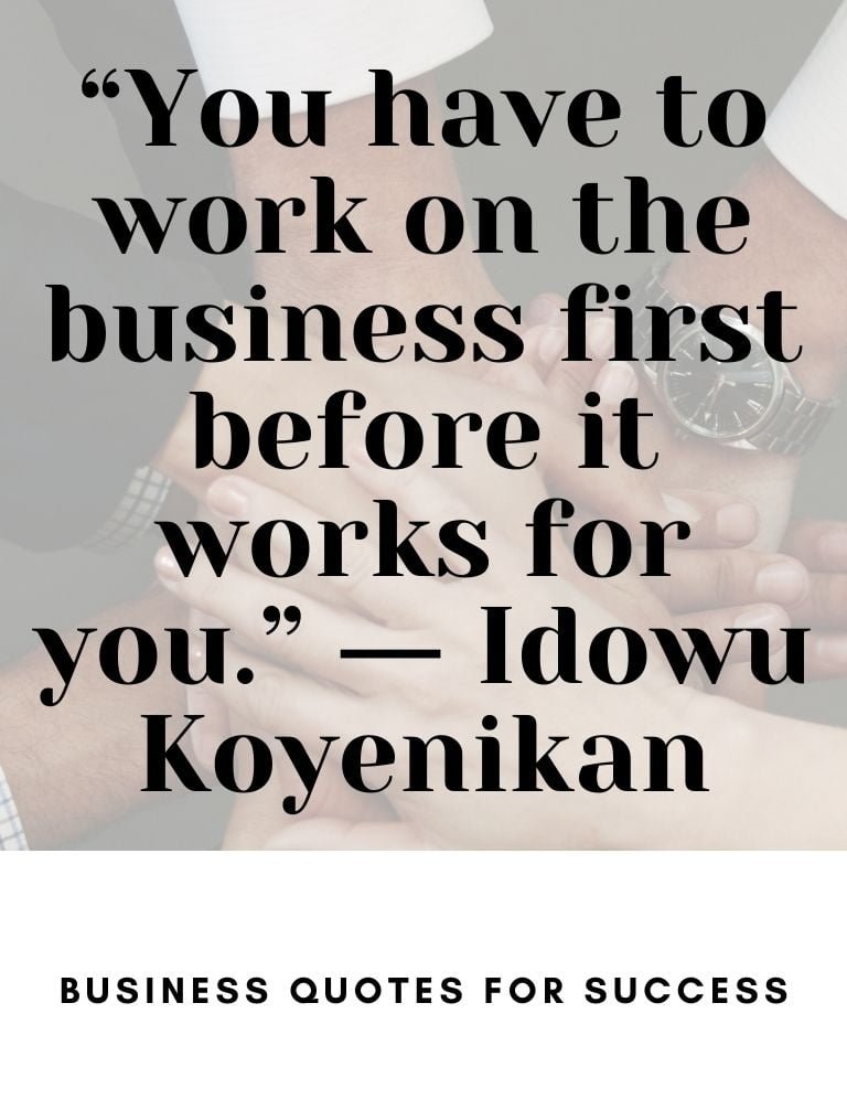 Business quote