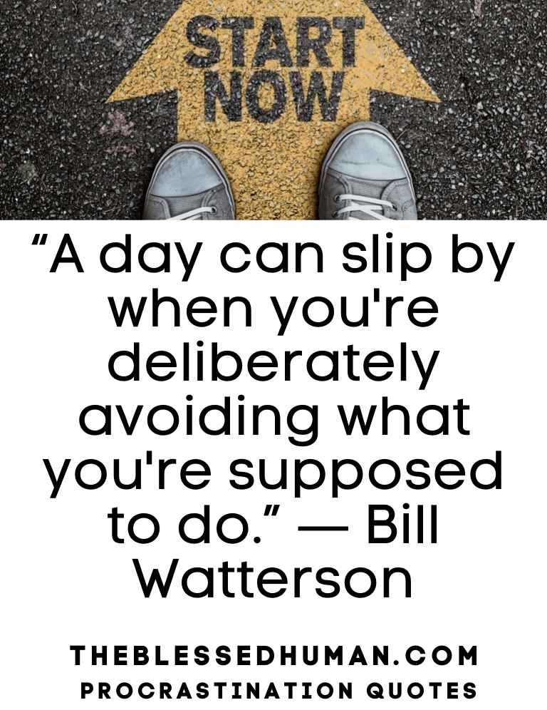 Procrastination Quote.