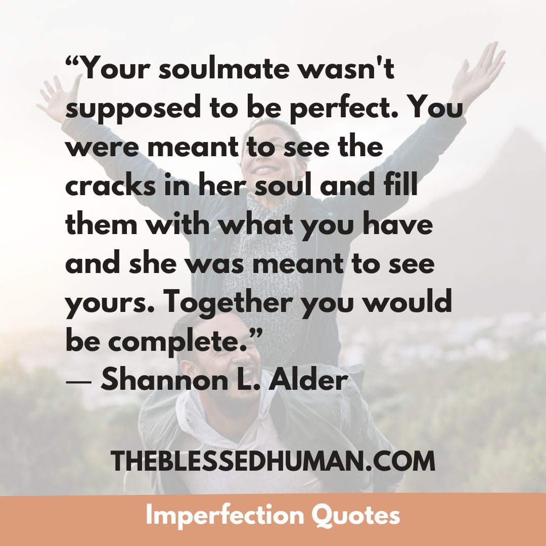 Imperfection Quote on love